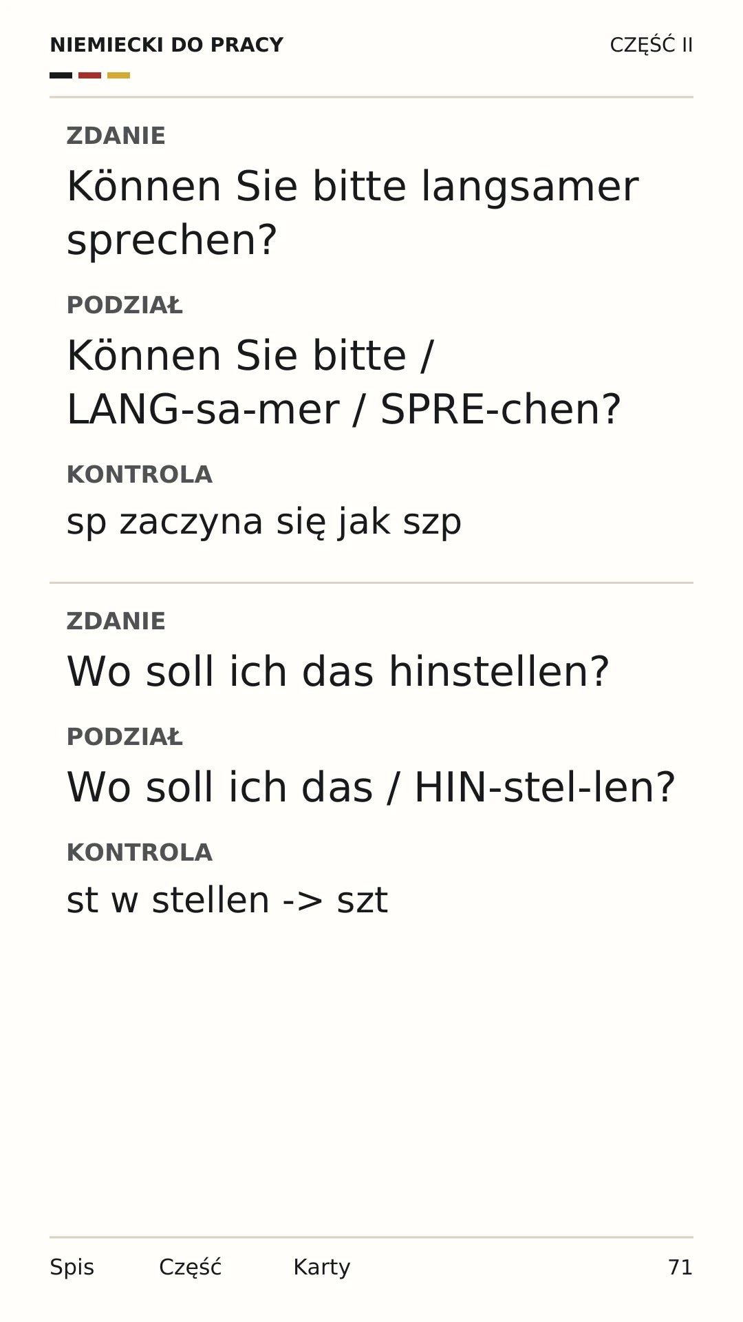 Na telefon · str. 71 — Od słowa do całego zdania